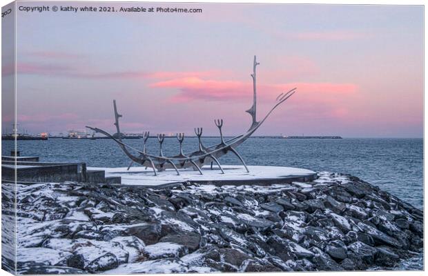 The Sun Voyager Canvas Print by kathy white