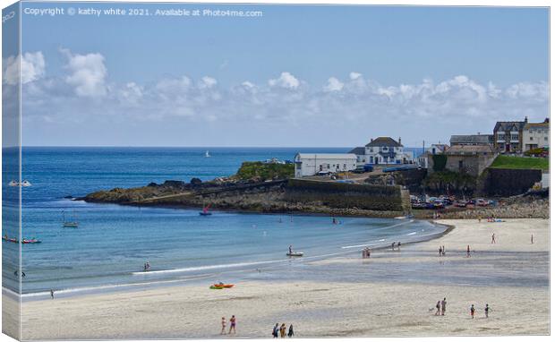  stunning beauty of Coverack, a Cornish Seaside Canvas Print by kathy white
