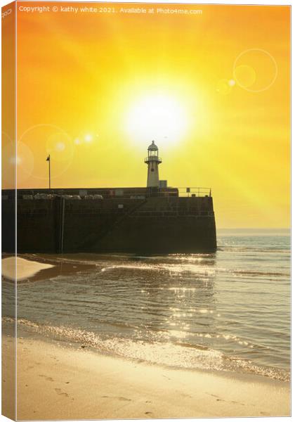 St. Ives Cornwall uk, Canvas Print by kathy white