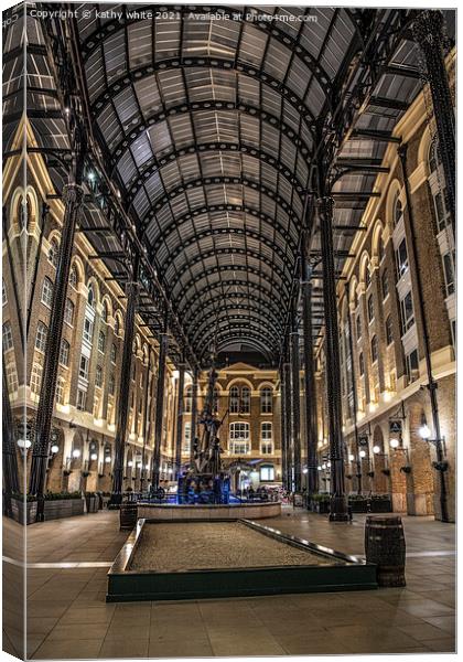 Hay's Galleria,Larder of London  Canvas Print by kathy white