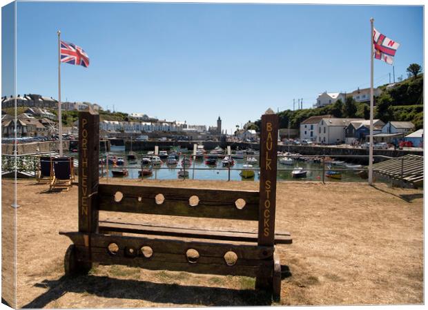 Porthleven Cornwall, The  stock Canvas Print by kathy white