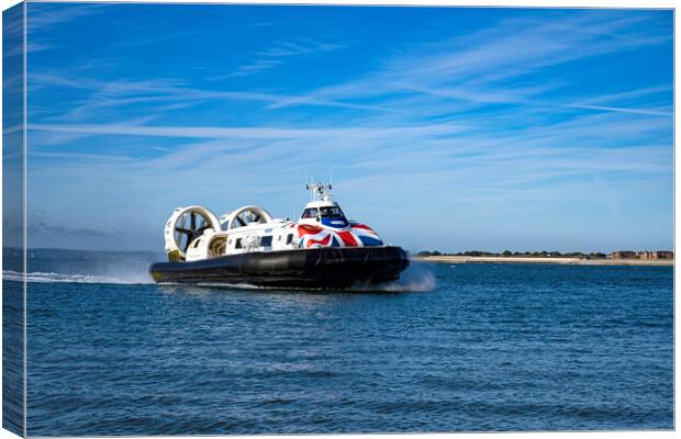 Hovercarft Portsmouth Canvas Print by kathy white