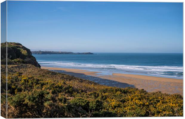  Watergate Bay Newquay Canvas Print by kathy white