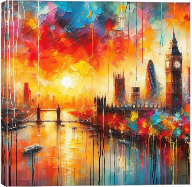 London skyline Canvas Print by kathy white