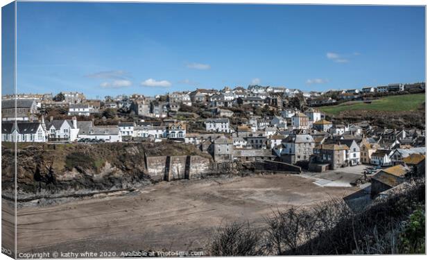 Port Isaac,  Cornwall south west Canvas Print by kathy white