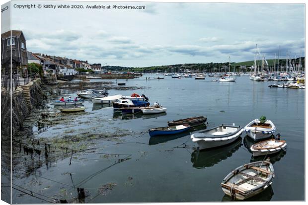 Falmouth harbour Cornwall Canvas Print by kathy white