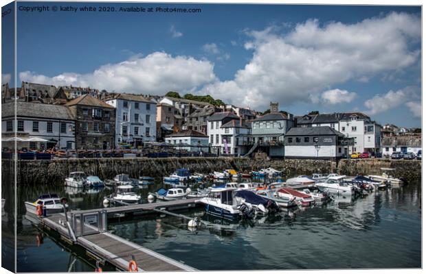 Falmouth Cornwall marina,harbour Canvas Print by kathy white