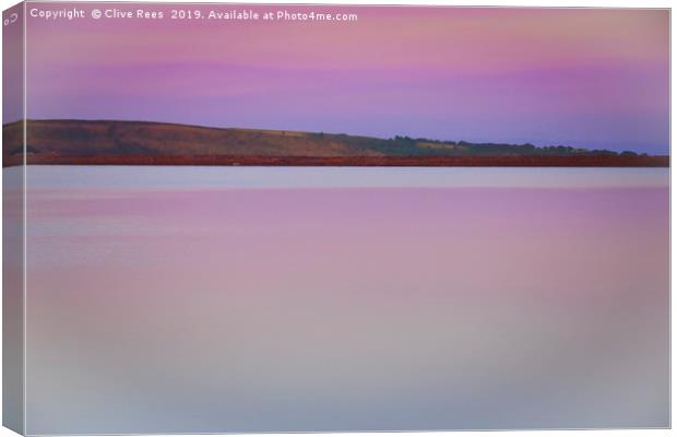 Abstract Lake Canvas Print by Clive Rees