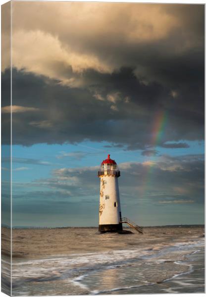 Talacre Lighthouse Canvas Print by Daniel kenealy