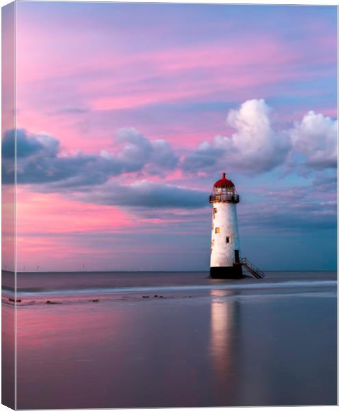 Point of Ayr lighthouse Canvas Print by Daniel kenealy