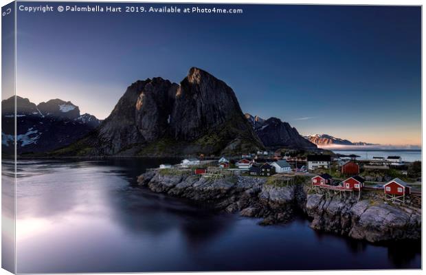 Hamnoy Village Canvas Print by Palombella Hart