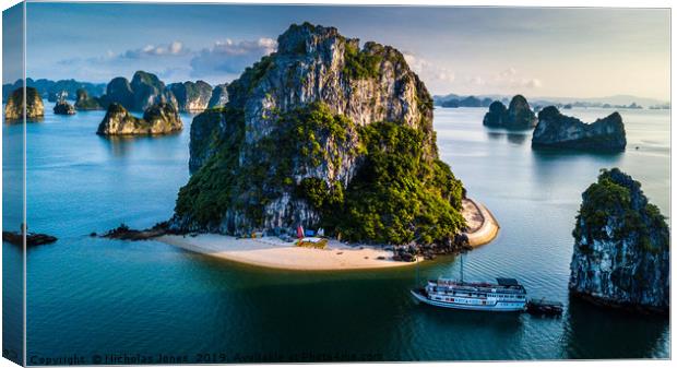 Ha Long Bay Canvas Print by Nicholas Jones