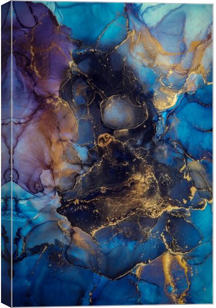 Blue Marble Canvas Print by Steffen Gierok-Latniak