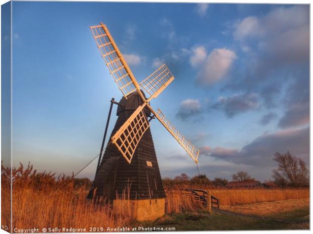        Windmill                          Canvas Print by Sally Redgrave