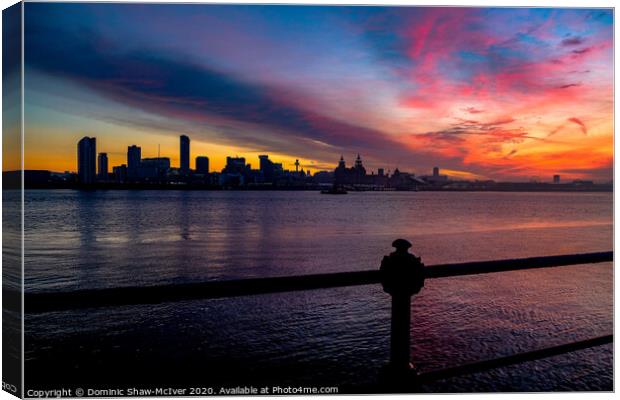 Liverpool Sunrise Canvas Print by Dominic Shaw-McIver