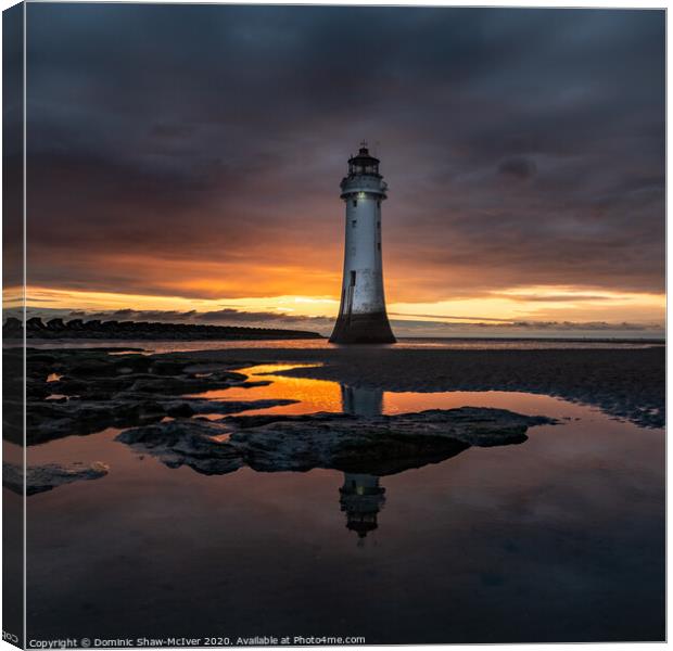 New Brighton Lighthouse Canvas Print by Dominic Shaw-McIver