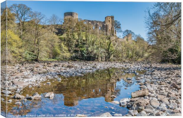 Barnard Castle and the River Tees (2) Canvas Print by Richard Laidler