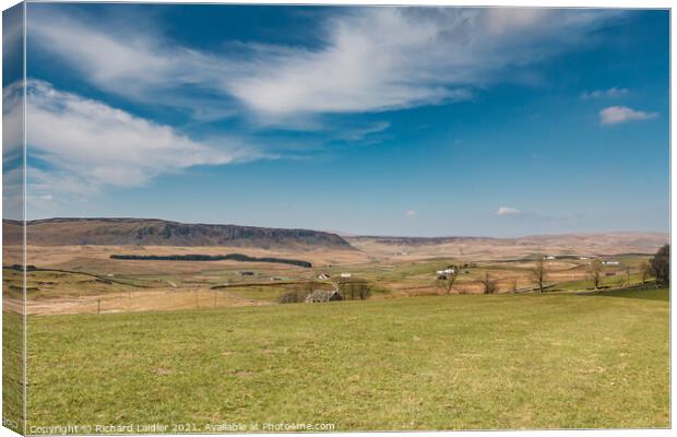 Towards Cronkley Scar from Forest in Teesdale (2) Canvas Print by Richard Laidler