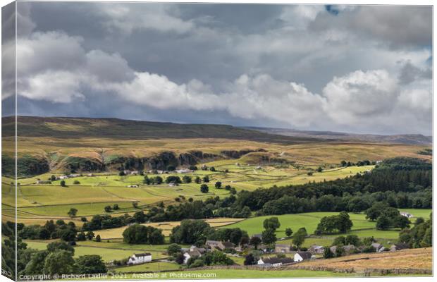 Holwick and Newbiggin, Teesdale Canvas Print by Richard Laidler