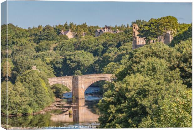 County Bridge Barnard Castle in Late Summer  Canvas Print by Richard Laidler