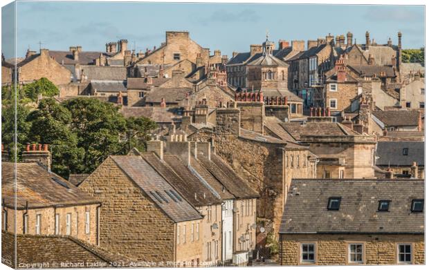 Barnard Castle Rooftops Canvas Print by Richard Laidler