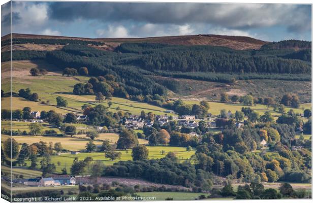 Eggleston from Bail Hill, Mickleton, Teesdale Canvas Print by Richard Laidler