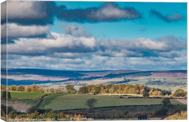 Towards Monks Moor from Barningham Moor Teesdale Canvas Print by Richard Laidler