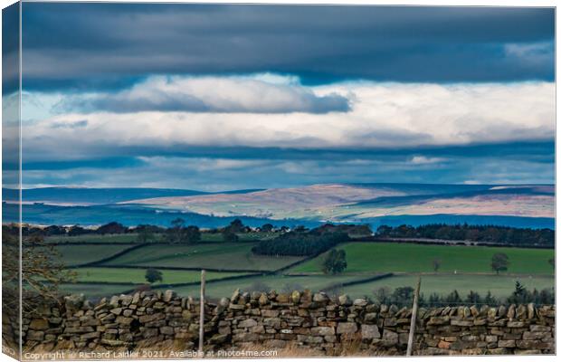 The Hudes Hope from Barningham Moor Canvas Print by Richard Laidler