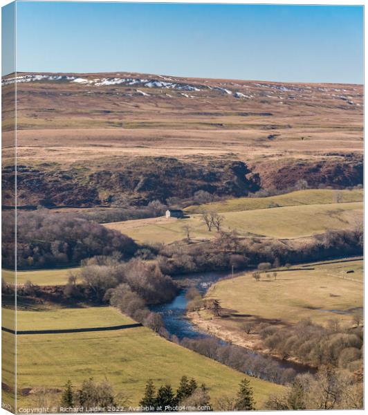 Holwick Fell from  Stonygill Head, Teesdale Canvas Print by Richard Laidler