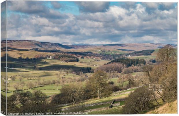 Upper Teesdale from Middle Side Canvas Print by Richard Laidler