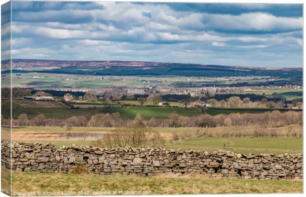 Barnard Castle from Barningham Moor Canvas Print by Richard Laidler