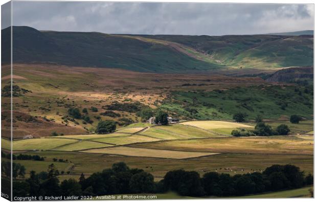 Spotlight on Hield House, Teesdale Canvas Print by Richard Laidler