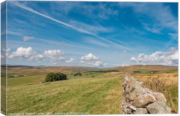Across to Harwood, Teesdale Canvas Print by Richard Laidler