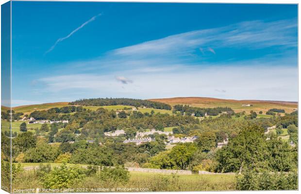 Middleton in Teesdale from Lonton Canvas Print by Richard Laidler