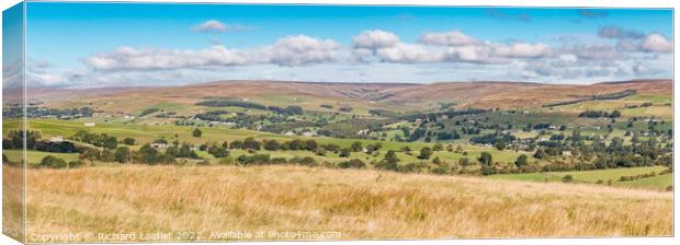 The Hudes Hope Panorama from Harker Hill, Teesdale Canvas Print by Richard Laidler