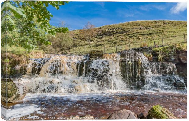 Waterfall on Ettersgill Beck, Teesdale Canvas Print by Richard Laidler