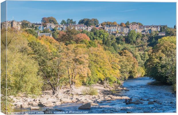 Maison Dieu, Richmond, North Yorkshire from the Falls  Canvas Print by Richard Laidler