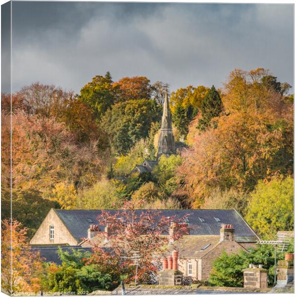Holy Trinity Church, Startforth, Teesdale from The Demesnes, Barnard Castle Canvas Print by Richard Laidler