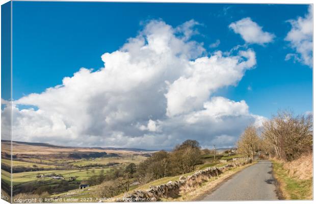 Big Sky over Upper Teesdale Canvas Print by Richard Laidler