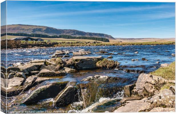 The River Tees at Cronkley Canvas Print by Richard Laidler