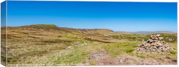 Towards Cronkley Fell from the Green Trod Panorama Canvas Print by Richard Laidler