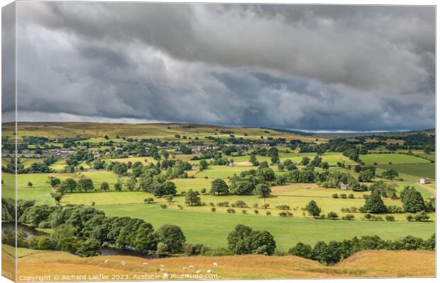 Mickleton from Whistle Crag, Teesdale Canvas Print by Richard Laidler