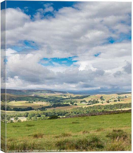 Upper Teesdale Big Sky from Stable Edge Canvas Print by Richard Laidler