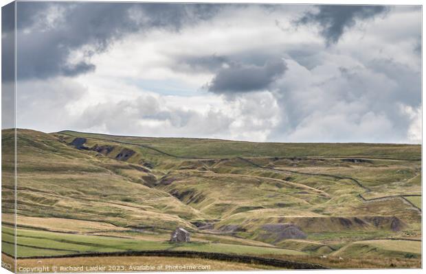 Coldberry Gutter from Broadleys Gate Teesdale Canvas Print by Richard Laidler