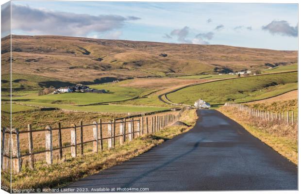 Down Into Harwood Canvas Print by Richard Laidler