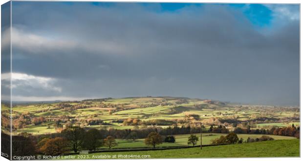 Spotlight on Bail Hill, Teesdale Canvas Print by Richard Laidler