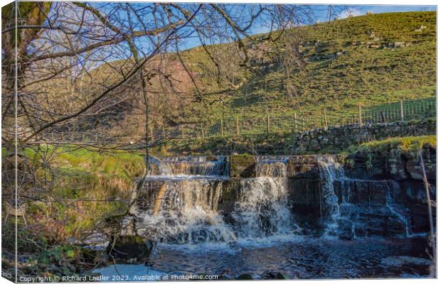 Ettersgill Waterfall Canvas Print by Richard Laidler