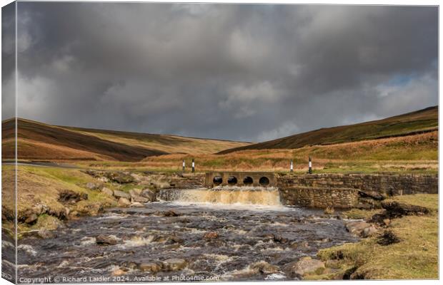 The Hudeshope Beck and Marys Bridge, Teesdale Canvas Print by Richard Laidler