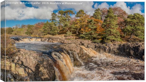Low Force Waterfall, Teesdale from the Pennine Way Canvas Print by Richard Laidler