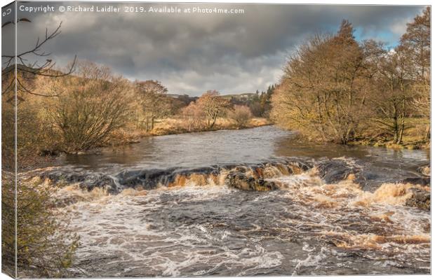 The River Tees near Forest in Teesdale, November Canvas Print by Richard Laidler